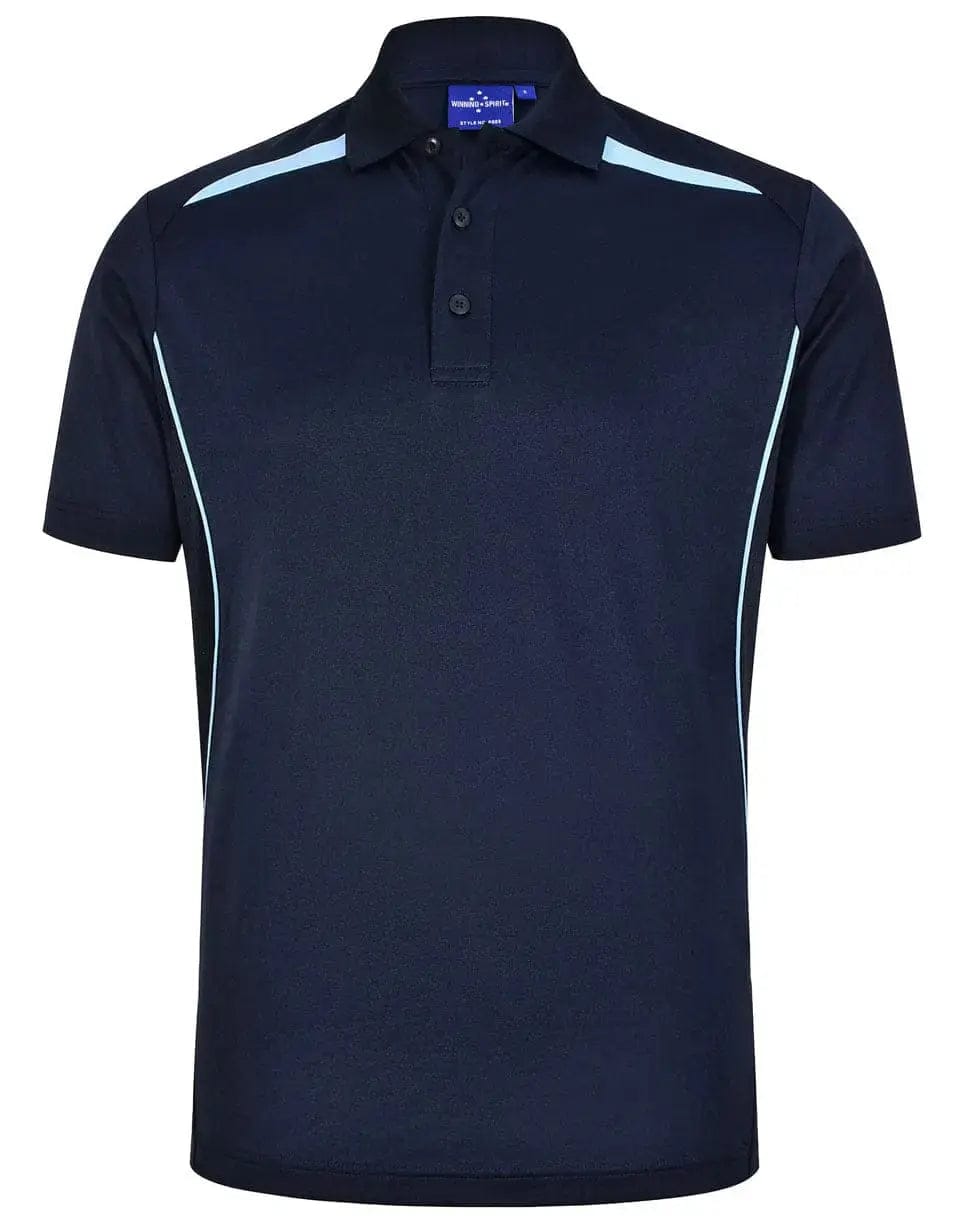 Winning Spirit Men's Sustainable Poly-Cotton Contrast Polo Shirt PS93